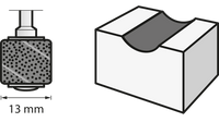 Nastro abrasivo Dremel 13 mm grana 60 (408) - 2615040832
