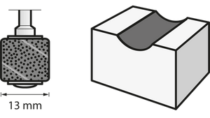 Nastro abrasivo Dremel 13 mm grana 60 (408) - 2615040832