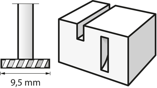 Fresa ad alta velocità 9,5 mm (199) DREMEL  - 26150199JA