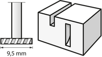 Fresa ad alta velocità 9,5 mm (199) DREMEL  - 26150199JA