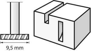 Fresa ad alta velocità 9,5 mm (199) DREMEL  - 26150199JA