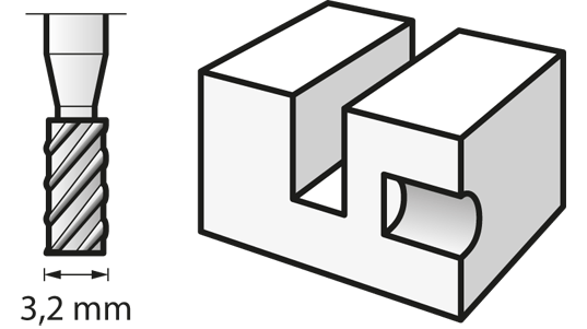 Fresa ad alta velocità 3,2 mm (194) DREMEL - 26150194JA