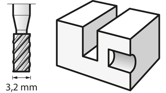 Fresa ad alta velocità 3,2 mm (194) DREMEL - 26150194JA