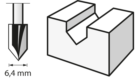 Fresa (HSS) 6,4 mm (640) DREMEL - 2615064032