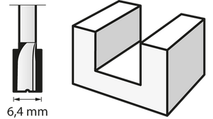 Fresa (HSS) 6,4 mm (654) DREMEL - 2615065432