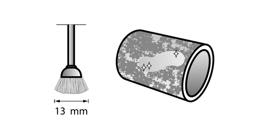 Spazzola in acciaio al carbonio 3,2 mm (443) DREMEL - 26150443JA