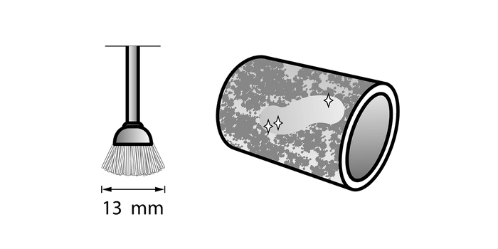 Spazzola in acciaio al carbonio 3,2 mm (443) DREMEL - 26150443JA