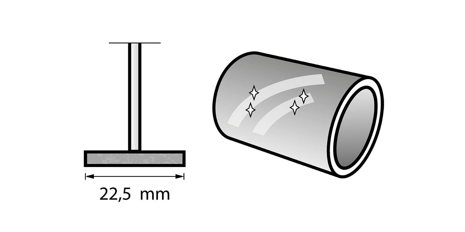Disco lucidante 22,5 mm (425) DREMEL - 26150425JA