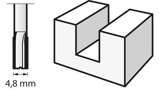 Fresa (HSS) 4,8 mm (652) DREMEL - 2615065232