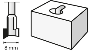 Fresa (HSS) 8,0 mm (655) DREMEL - 26150655JA