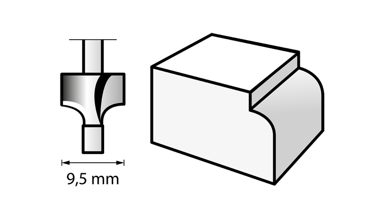 Fresa (HSS) 9,5 mm (615) DREMEL - 2615061532