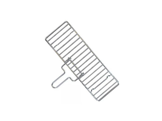 Griglietta in ferro cromato per barbecue con manico ripiegabile Lisa