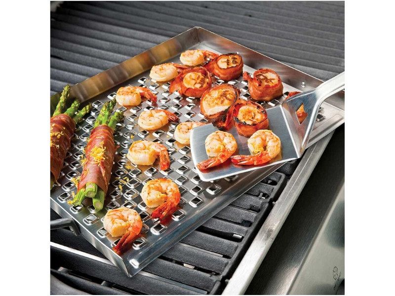 Spatola Imperial acciaio inox Broil King con apribottiglie 500mm