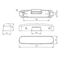 5112.1 RISCONTRO ELETTRICO PER ANTIPANICO NERO. ANTIPANIC