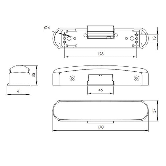 5112.1 RISCONTRO ELETTRICO PER ANTIPANICO NERO. ANTIPANIC