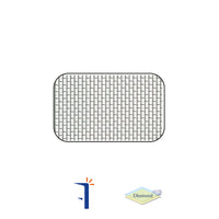 Rete in alluminio per zanzariera, maglia 18-16, argento, h60 cm x l30,5 m Diamond