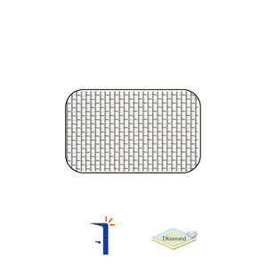 Rete in alluminio per zanzariera, maglia 18-16, argento, h60 cm x l30,5 m Diamond