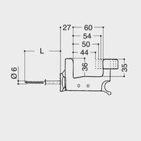 FERMO PERSIANE AUTOMATICO ESINPLAST SUPER TOP GRILLO blocco persiane vite 150mm