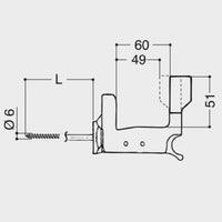 FERMO PERSIANE ESINPLAST SUPER TOP GRILLO 120 mm Ferma Persiane Automatico, Blocco Persiane