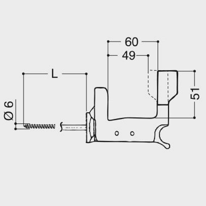 FERMO PERSIANE ESINPLAST SUPER TOP GRILLO 120 mm Ferma Persiane Automatico, Blocco Persiane