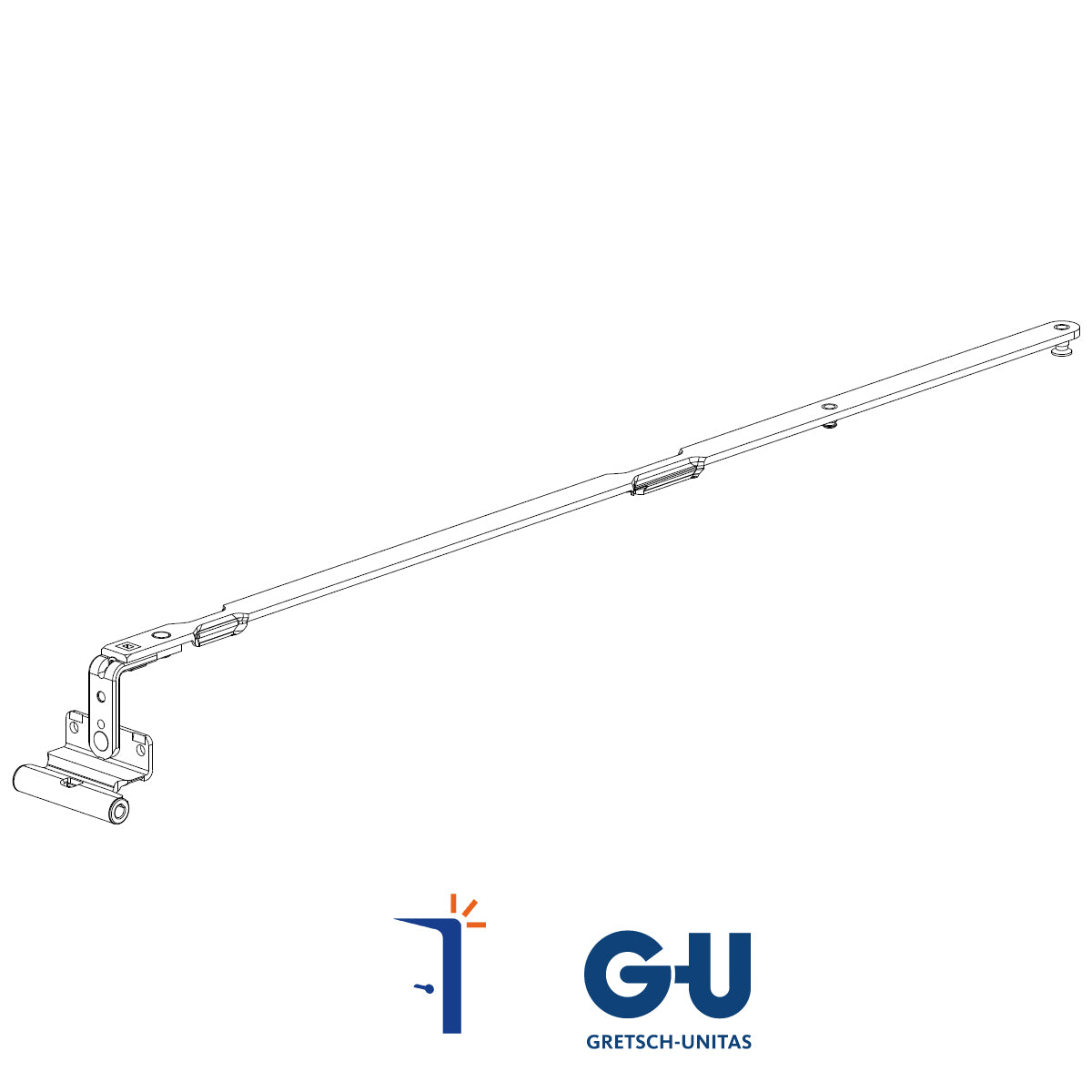 6-40244-18-0-1 CERNIERA BRACCIO SUPERIORE ANTA RIBALTA INTERASSE 9 1201-1600 MM. G-U