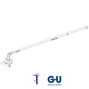 6-40244-18-0-1 CERNIERA BRACCIO SUPERIORE ANTA RIBALTA INTERASSE 9 1201-1600 MM. G-U