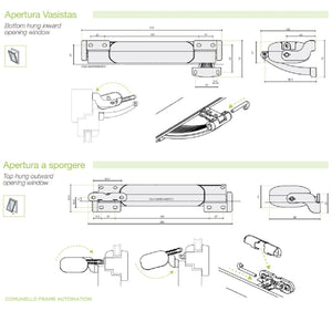 MSMART20H0G00 ATTUATORE A CATENA SMART 230V COLORE GRIGIO RAL 7035. F.LLI COMUNELLO