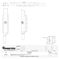 A4034B.21 SIRIO TERMINALE ASTA PERNO OTTONE DESTRO SERIE R40. MASTER ITALY