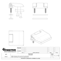 Cerniera per scuretto ante in alluminio Vania Master nero Opaco alta resistenza