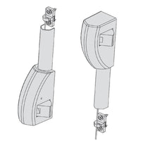 Coppia di Scrocchi per chiusura laterale per maniglioni serie FAST CISA 107063510