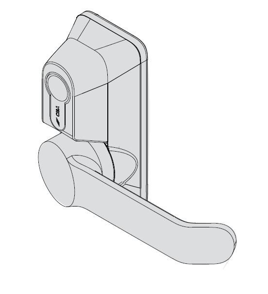 Maniglia esterna con cilindro per maniglione antipanico reversibile FAST PUSH