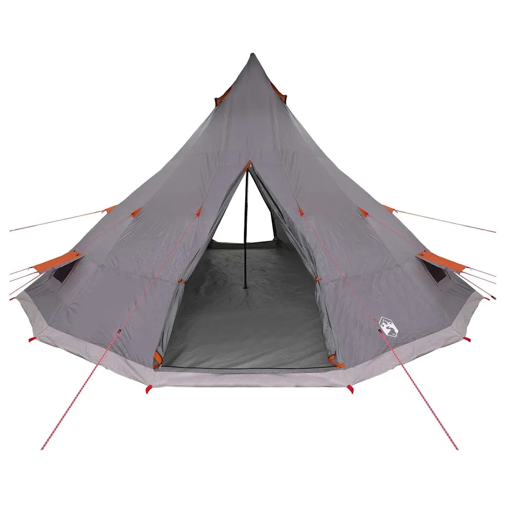 Tenda Tipi Grigio e arancione 560 x 560 x 300 cm taffetà 42000983