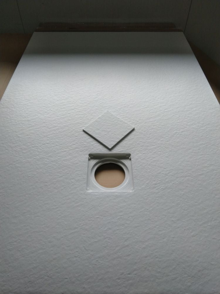 Piatto Doccia SOLIDSTONE PIUMA Alto 2,8cm - Bianco - Misura: 70x140 x 2,8h