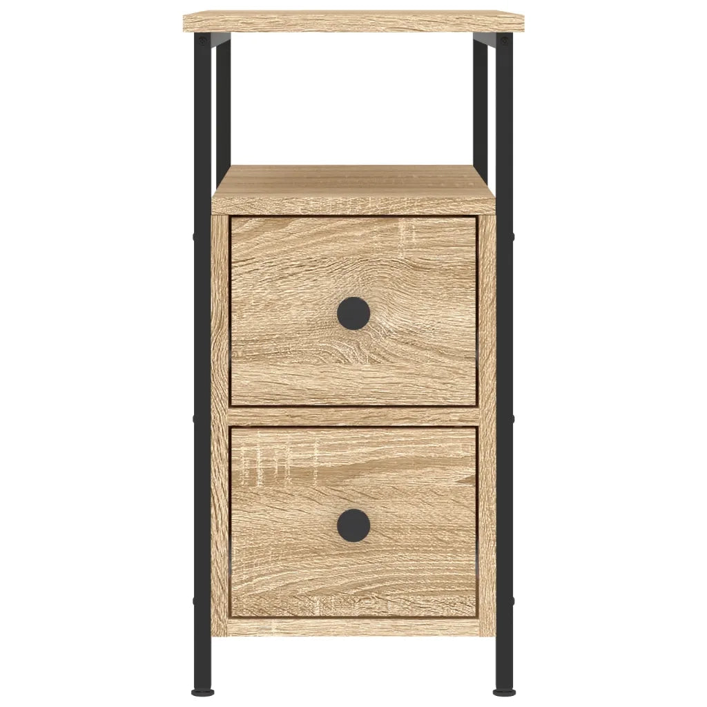 Comodino | Armadio da Notte | Mobiletto da notte Rovere Sonoma 30x60x60 cm in Legno Multistrato