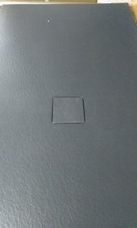 Piatto Doccia SOLIDSTONE PIUMA Alto 2,8cm - Grafite - Misura: 80x120 x 2,8h 