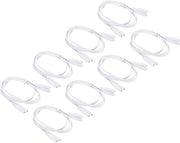 Cavo di collegamento LED per lampadine T4, T5, T8 - 80 cm - 2 pinne - cavo di collegamento a doppia connessione - cavo di estensione