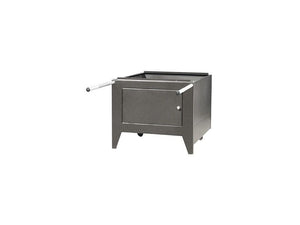 Carrello in inox per forni a combustione separata con ruote Rossofuoco - Serie 80