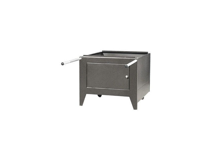 Carrello in inox per forni a combustione separata con ruote Rossofuoco - Serie 80