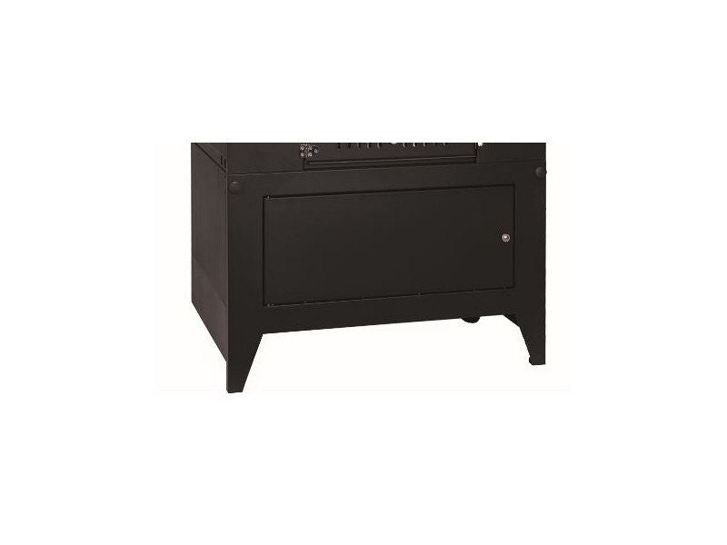 Carrello verniciato per forni a combustione separata con ruote Rossofuoco - Serie Sedicinoni nero