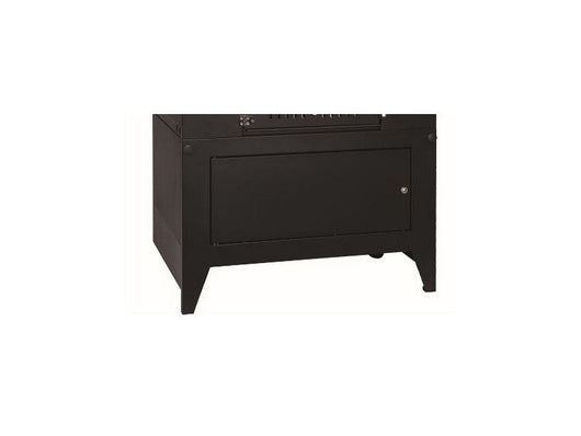 Carrello verniciato per forni a combustione separata con ruote Rossofuoco - Serie Sedicinoni nero