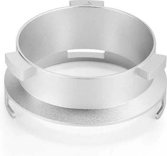 51mm Distributore di Caffè - Adatto per Delonghi 9 Serie EC9335/9665/9155/9355 - Alluminio Anodizzato - Macchina da Caffè Espresso Portafilter Wdt Tool - Argento