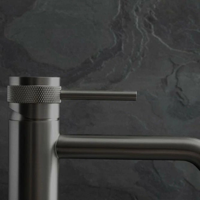 Rubinetto Da Lavabo Rea Lungo Grip Gun Grey Low