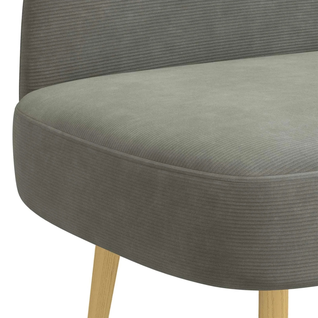 Panchina imbottita con schienale Grigio chiaro 110 x 60 x 76 cm CFW4362259