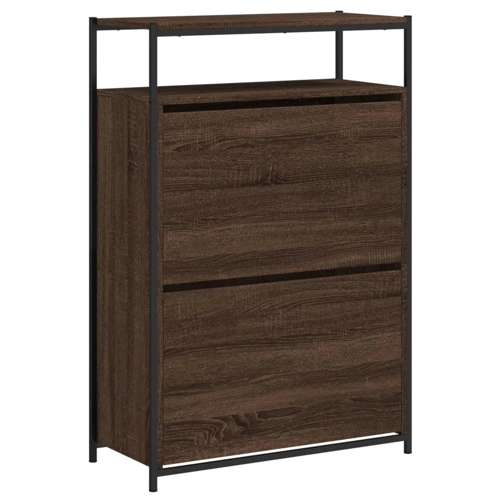 Scarpiera 75 x 34 x 112 cm in legno ingegnerizzato marrone 02_0043415