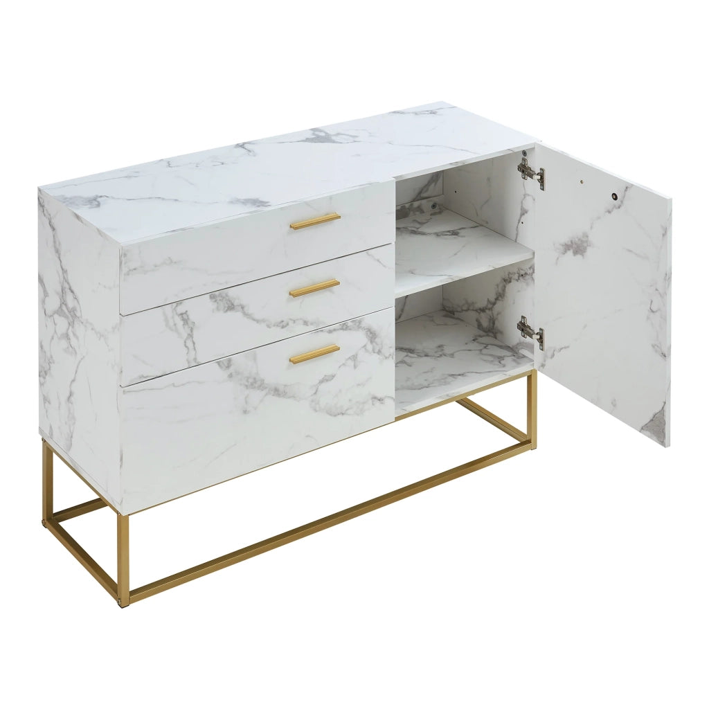 Credenza cassettiera mobile contenitore per soggiorno ingresso camera da letto 75 x 100 x 35 cm truciolare bianco 03_0009033
