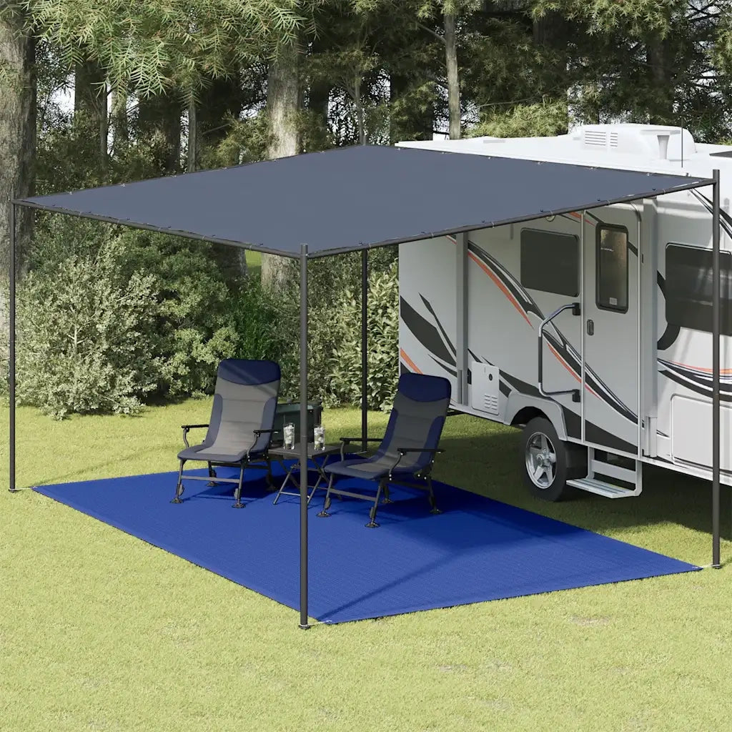 Tappeto da Tenda 300x500 cm Blu in HDPE
