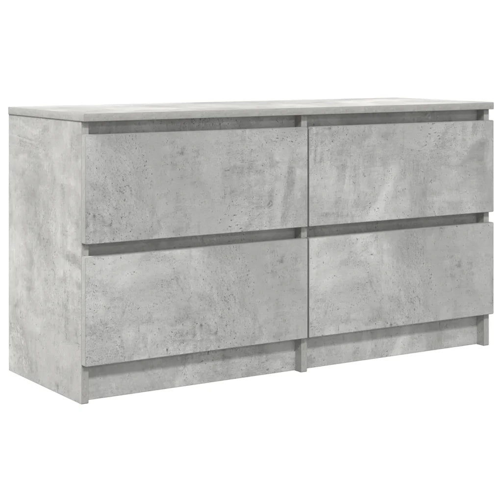 Mobile Porta TV Grigio Cemento 100x35x54 cm Legno Multistrato 861799