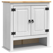 Mobile da Bagno | Armadio pensile Corona Bianco 70 x 33 x 71,5 cm Pino massello