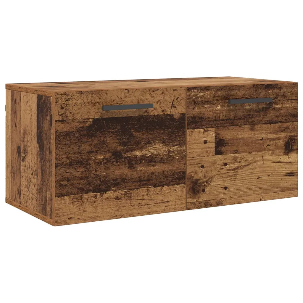Armadietto a Muro | Mobile a Parete Legno vecchio 80 x 36.5 x 35 cm