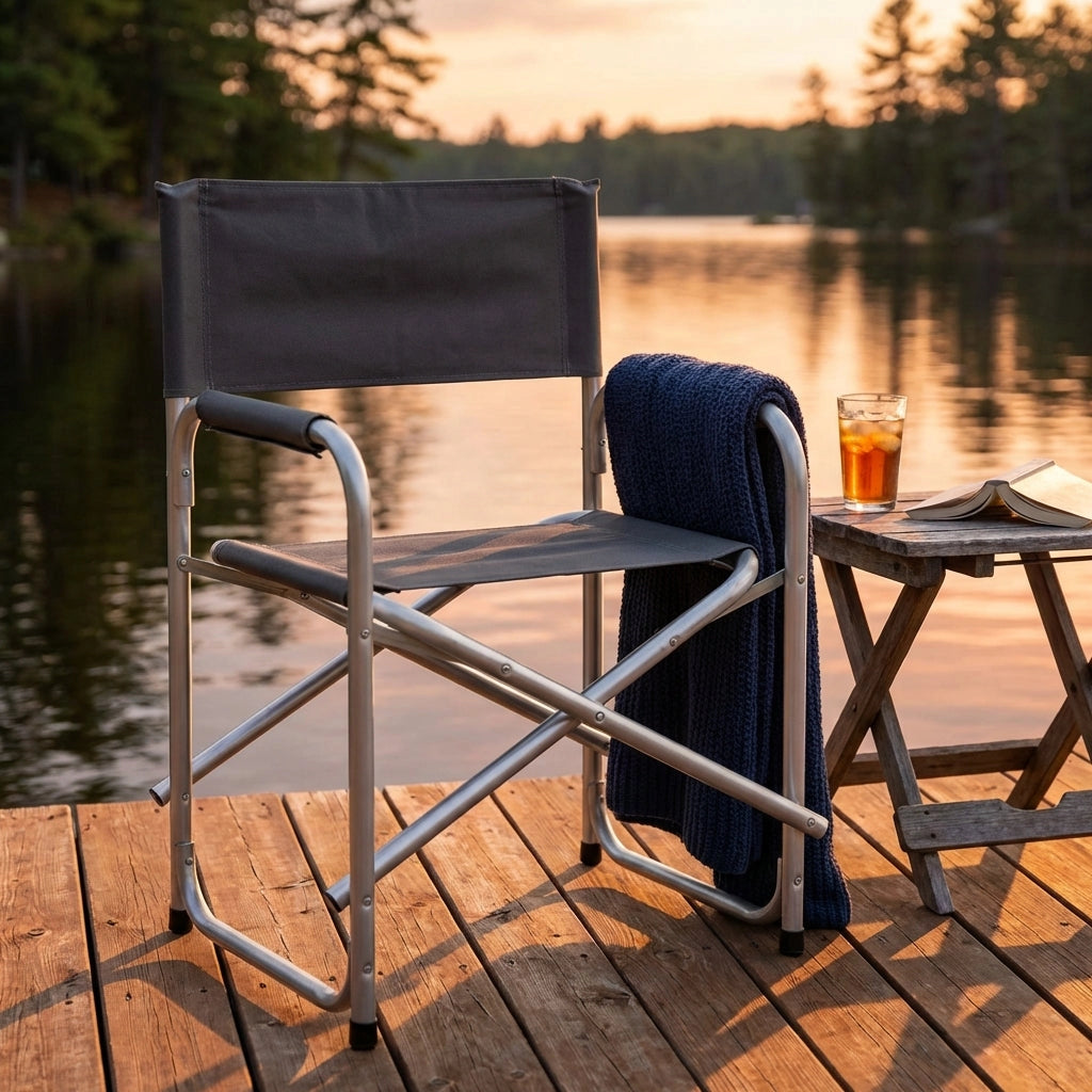 Poltrona da spiaggia e campeggio regista Pieghevole in Alluminio Oxford cm 48x56x80 - SCOT